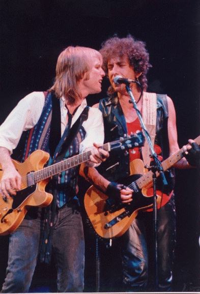 Bob Dyland and Tom Petty on the mic